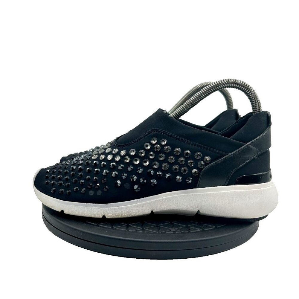 Michael Kors Slipon black Studded Rhinestone Loafers SZ 6.5